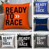 Подушка с логотипом R-Ready To Race Мягкая плюшевая ткань Двусторонняя печать Чехол для диванной подушки для всех сезонов Домашний декор Подарок
