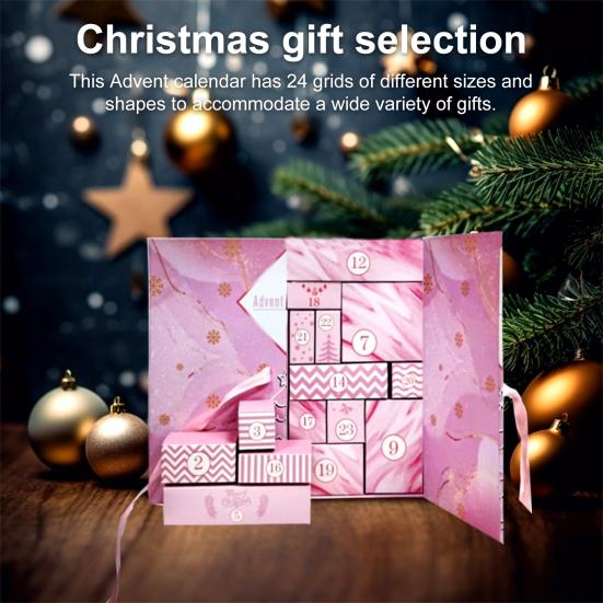 Рождественский адвент-календарь своими руками 2024 пустая коробка для заполнения 24-дневный рождественский календарь обратного отсчета сделать