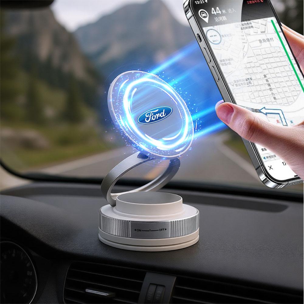 For Ford Focus 2 3 MK2 MK3 MK5 Fiesta MK4 Fusion Shelby Folding Strong Magnet Phone Holder 360°Rotation Mobile Holder Valve CapBD7