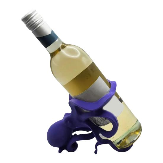 Octopus Wine Bottle Rack Wine Display Stand for Red White Whiskey Sea-Themed Home Bar Decor Novelty Wine Accessory