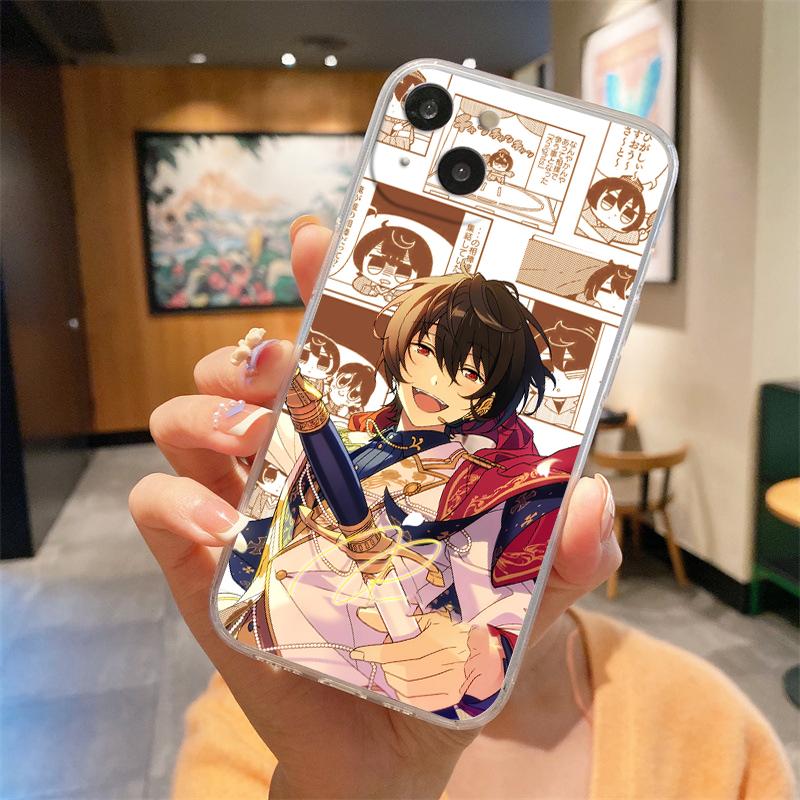Аниме Ensemble Stars Прозрачный чехол для телефона для iPhone 15 14 13 12 mini 11 Pro Max XS X XR SE 7 8 Plus Мягкий чехол с прямым краем