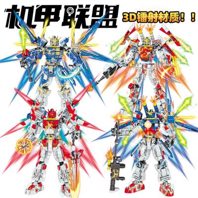 Gundam Mecha Bg5037 Mecha Alliance Deformation Building Block Миниатюрная сборка мелких частиц Игрушечная коробка