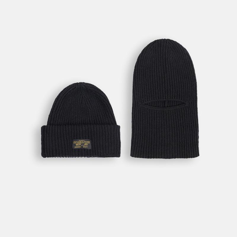 Men's Windproof Knitted Balaclava: Warm Cycling Face Mask and Winter Beanie