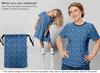 oneOone Ткань Cotton Flex Blue, стеганые принадлежности ко Дню святого Валентина, принт, швейная ткань, по ярдам, 40 дюймов