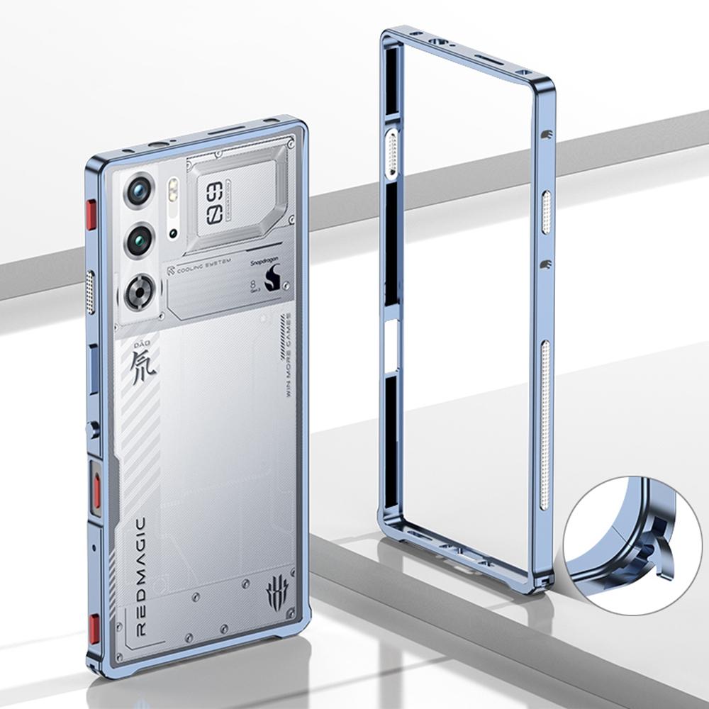 Bumper Cases For ZTE nubia Red Magic 9S Pro+ 5G/9S Pro 5G/9 Pro+ 5G/9 Pro 5G Metal Frame Heat Dissipation Cover with Lens Protector