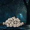 20 Pieces Mini Halloween Ghost Statues Resin Spooky Miniature Landscape With Various Expressions For Vase Filling DIY Potted