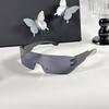 8 шт. Новые тренды Y2K Солнцезащитные очки Женские Мужские Модные Панк Без оправы Солнцезащитные очки Цельные линзы Спортивные очки UV400