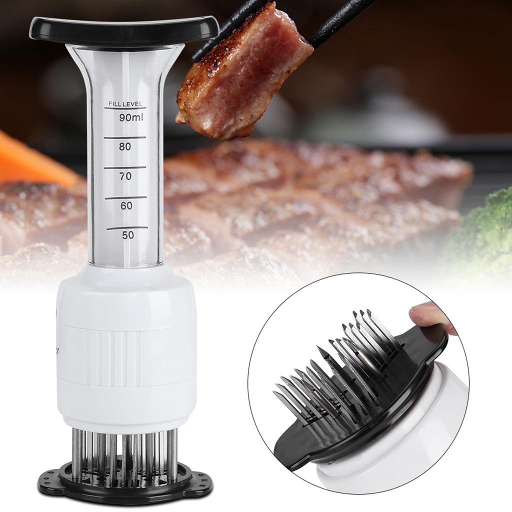 Игла-инъектор для маринада мяса Размягчитель мяса Игла-инъектор для маринада мяса Шприц для придания вкуса стейкам Кухонный инструмент