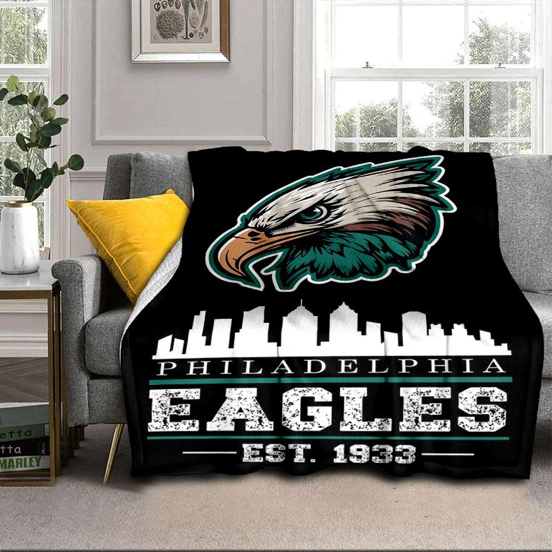 Philadelphia Eagles Portable Blanket/Soft Blanket Bedding Blanket Suitable for Travel Camping Living Rooms Offices Sofas Fan Gifts