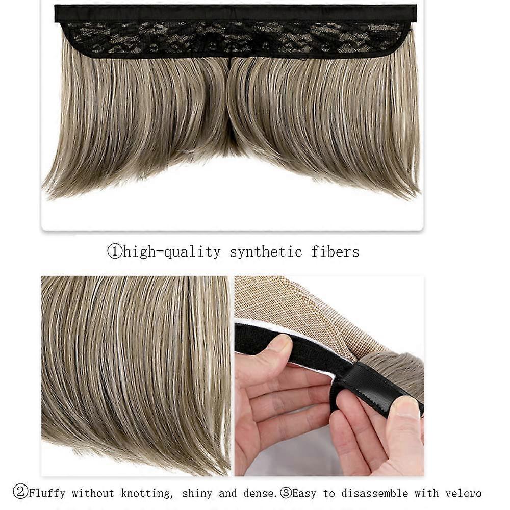 Wig Hat with Removable Hair Extension Synthetic Fiber Bob Hairstyle for Women Girls