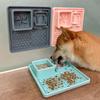 Cat Slow Feeding Mat Dog Lick Mats Pet Dinner Plate Food Grade Silicone Cat Dog Tableware Sucker Type Slow Food Bowl Supplies
