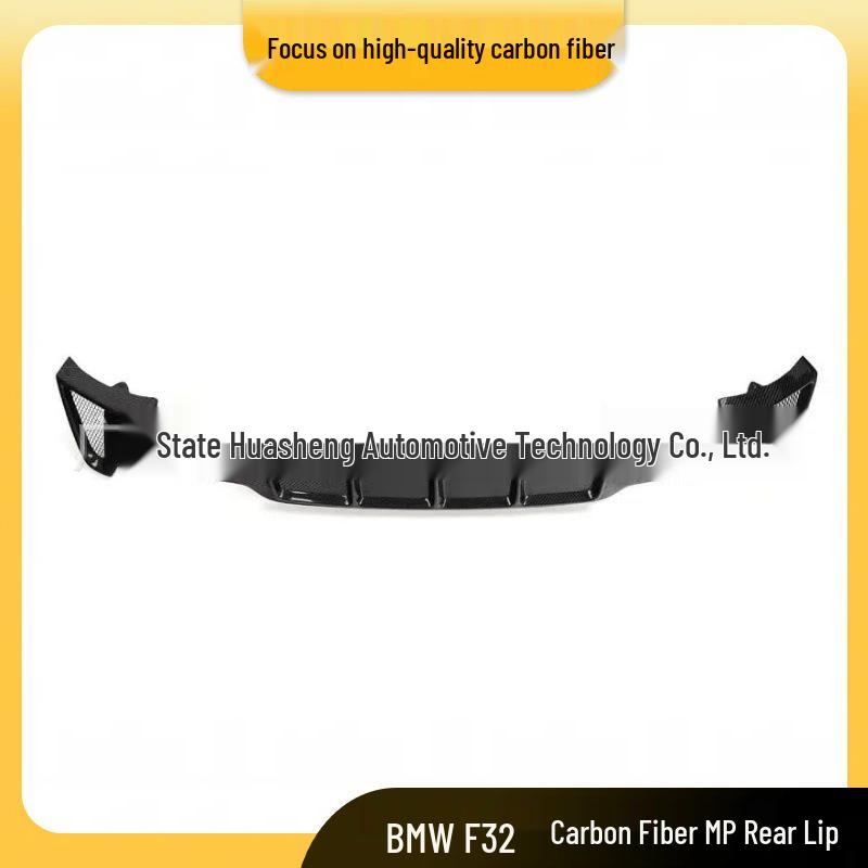 BMW 4 Series F32/F33/F34 Custom Carbon Fiber MP Rear Lip for 425i/428i Single-Side Dual