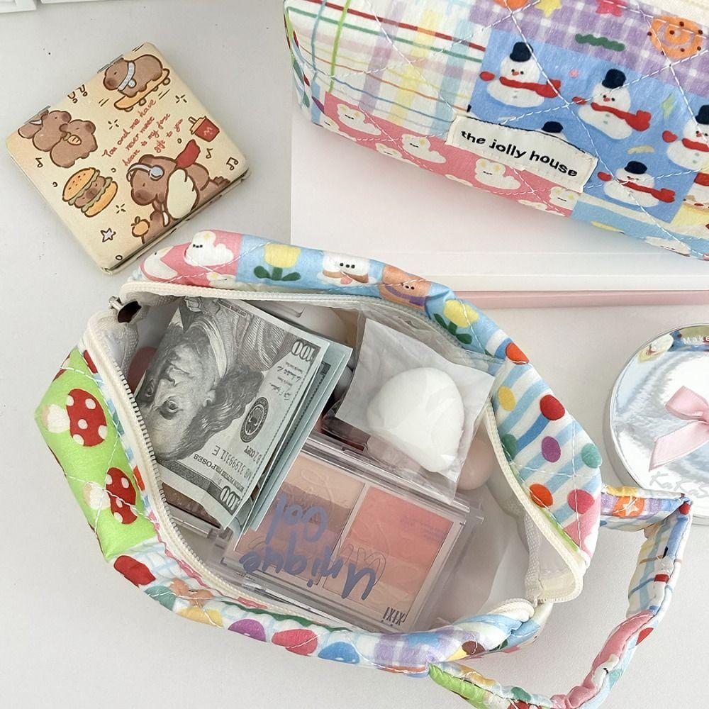 Large Capacity Pen Bag Cartoon Pattern Stationery Bag New Cosmetic Bag Students Supplies