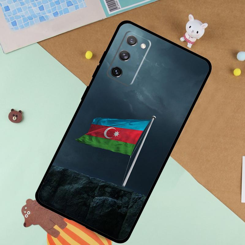 Мягкий чехол с флагом Азербайджана для Samsung Galaxy S25 Ultra S9 S10 S20 FE S21 S22 S23 Plus S24 Ultra Funda Cover