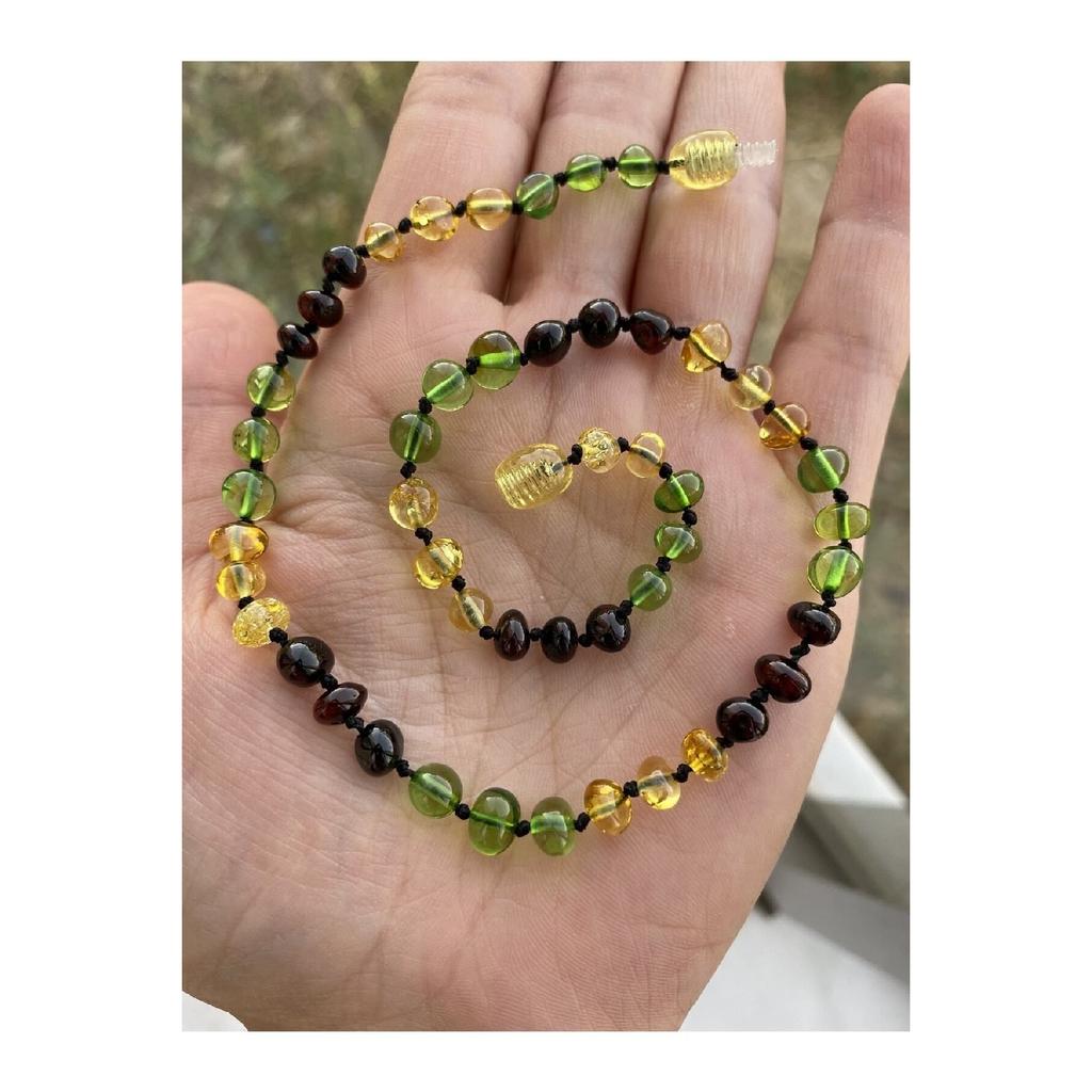 Ожерелье в виде детских зубов Damla из янтаря, оригинал, сертифицировано