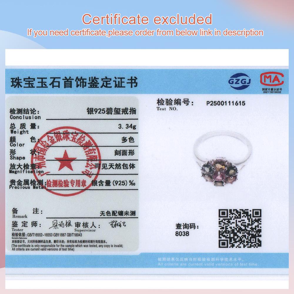 Кольцо из стерлингового серебра 925 пробы с натуральным круглым 4,0-градусным цветным турмалином, изысканное ювелирное украшение для дамских повседневных встреч, подарок