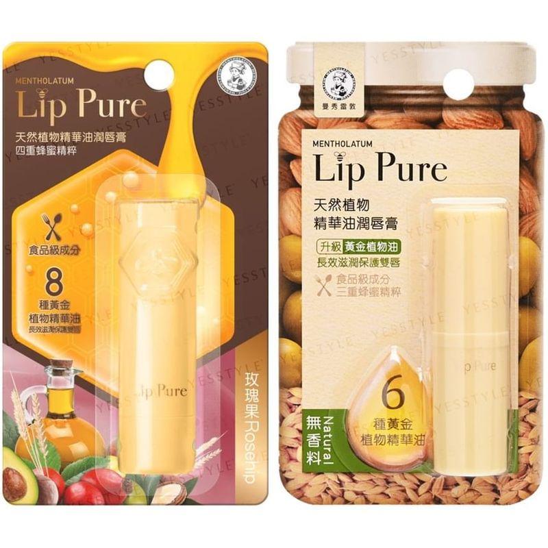 Rohto Mentholatum - Бальзам для губ Lip Pure с эфирными маслами