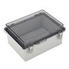 Junction Box ABS Plastic Waterproof Dustproof Hinged Shell Outdoor Universal Project Enclosure with 