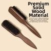 Wooden Handle Barber Styling Bristle Brush Backcombing Back Hair Brush  For Thick/Fine Hair