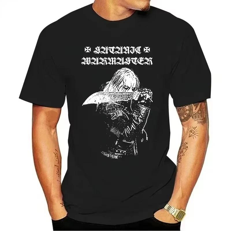 Черная Хэви-метал Тема Ветры Сатанинский Warmaster Футболка Мужчины Женщины Уличная Хип-хоп Мода Короткий рукав Хлопок Повседневная Харадзюку Футболка