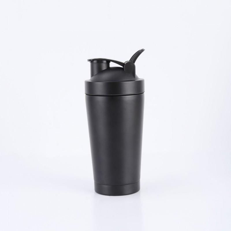 Stainless Steel Protein Shaker Bottle 500ml 750ml Vacuum Insulated Fitness Cup With Leakproof Lid