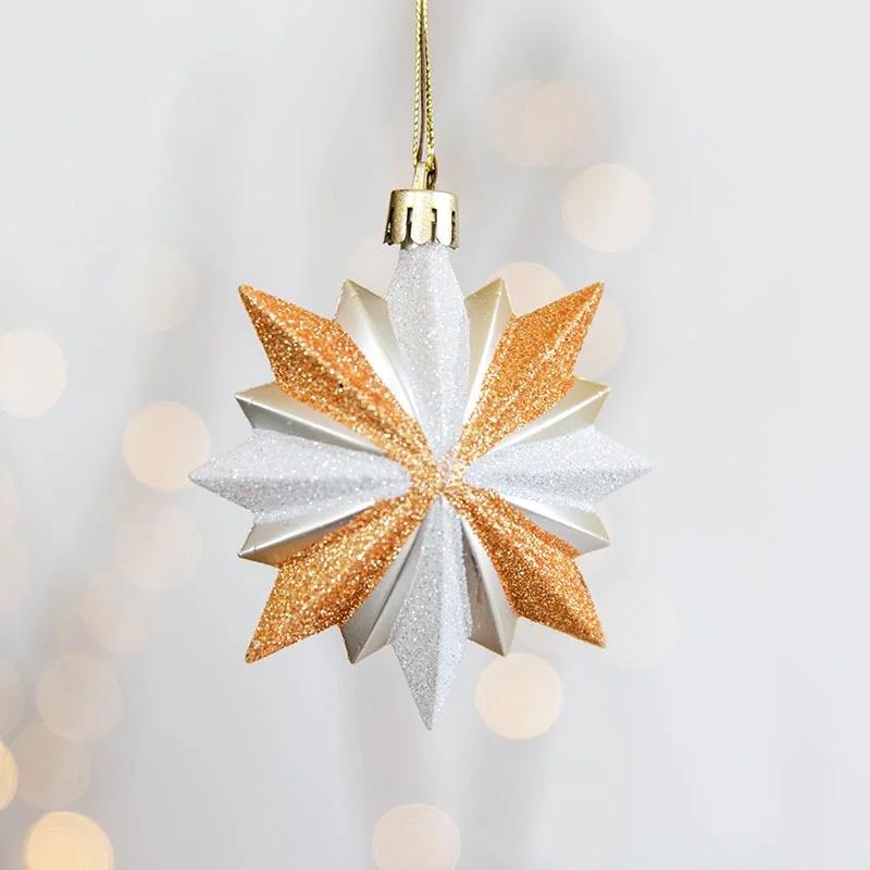 3 шт. Деревянная пятиконечная звезда Рождественский домашний декор Венки Рождественское подвесное украшение Товары для вечеринок Декор для вечеринки Свадебный декор