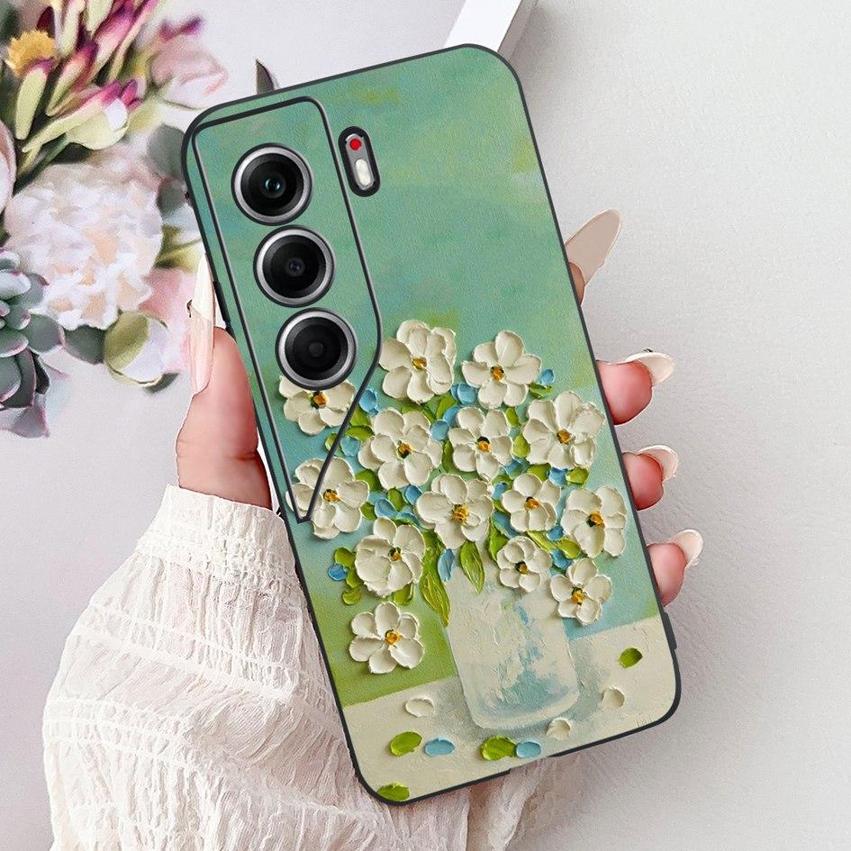 Чехол для Tecno Camon 40 2025 Новый Популярный Узор Бабочка Цветок Мягкий Силиконовый Чехол для Телефона Для Tecno Camon40 Pro CM6 CM5 Бампер