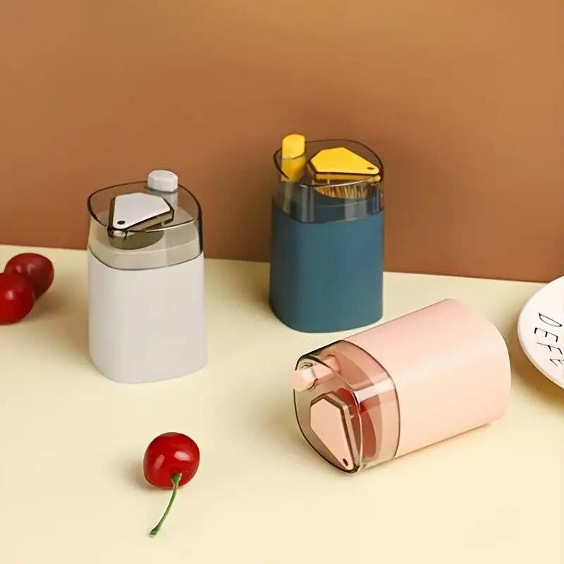 Toothpick Can Light Luxury Toothpick Cartridge High-end Nordic Kitchen Tool Household Toothpick Box New 1Pcs Creative Press Type Portable