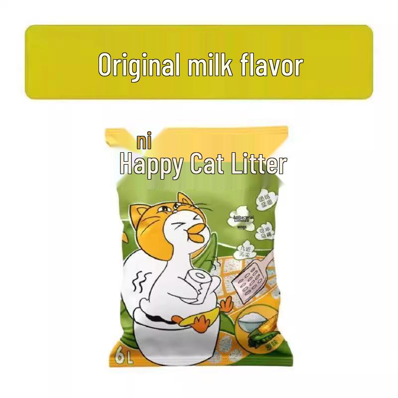 Дезодорирующий смешанный кошачий наполнитель NiYa: Тофу и бентонит, 20 фунтов (6 мешков по 2,5 кг каждый)