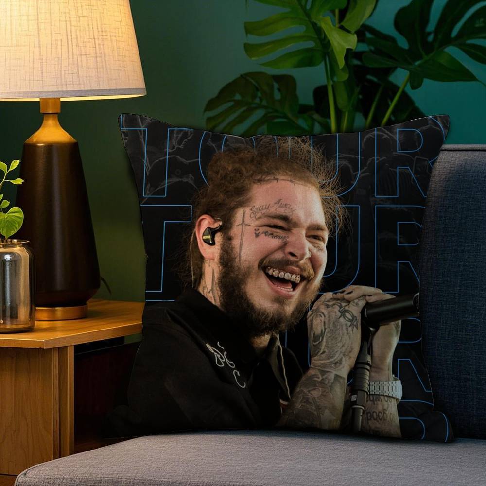 P-Post M-Malone Наволочка Диван Гостиная Спальня Двусторонняя Печать Квадратная Подушка Подушка для Сна