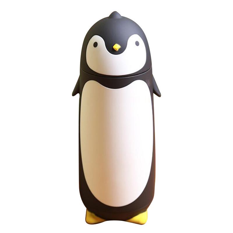 Термос из нержавеющей стали с изображением пингвина, термокружка с мультяшным рисунком, портативная термоизолированная кружка Chil