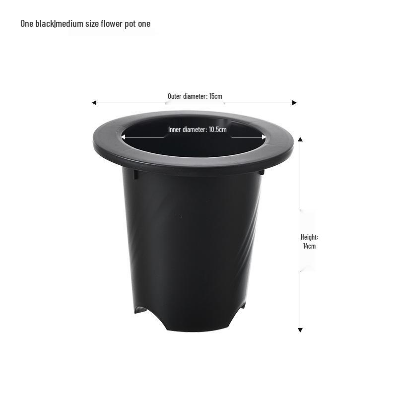 Thickened Resin Succulent Pot, 8.5-12CM Diameter, Large Caliber Round Design