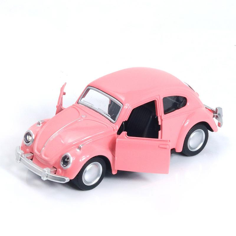 Alloy Car Model Beetle Vintage Door Opening Children'S Toy Motorcar Cake Decoration Collection Accessories For Boy Gift