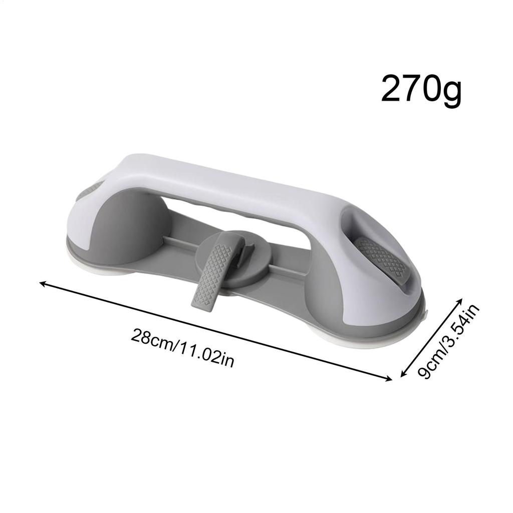 Shower Handle Suction Shower Grab Bar for Seniors Removable Grip Handrails Bathroom Accessories for Adults Handicap Disabled