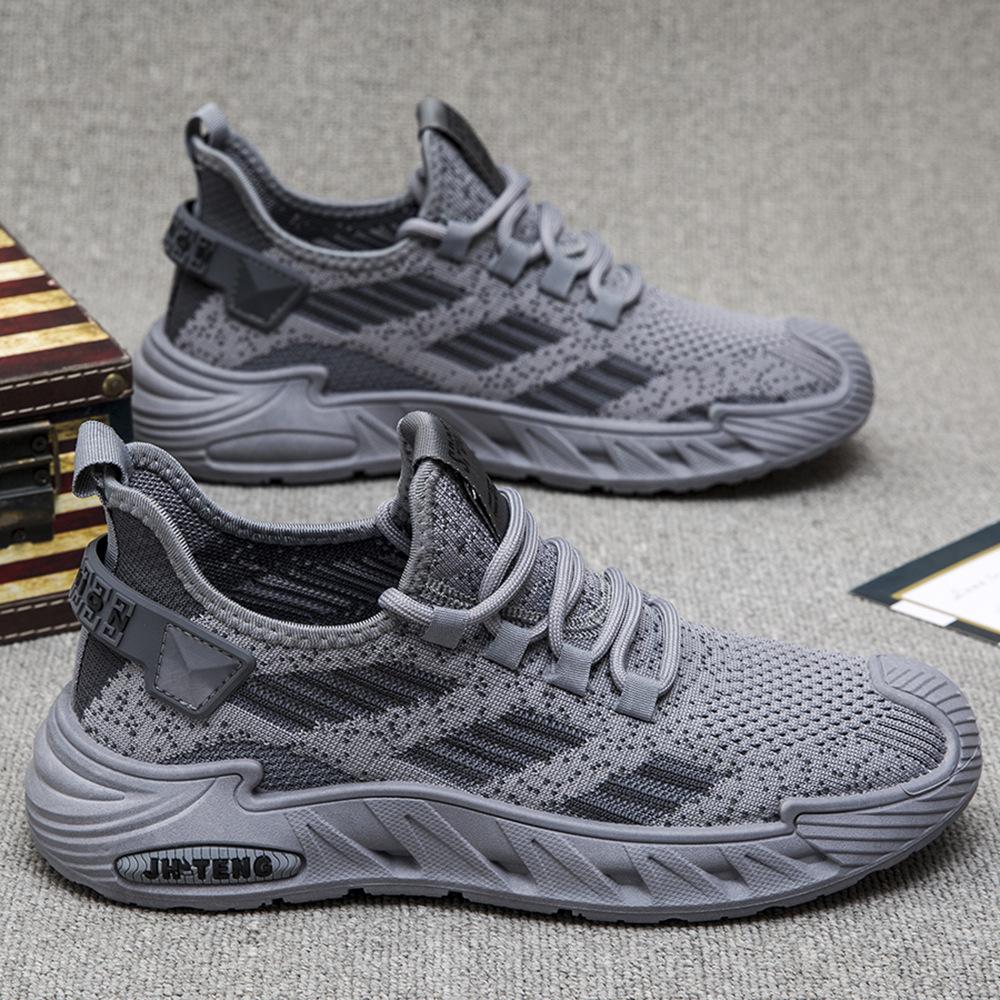 Men's Shoes Summer Breathable 2024 New Men's Casual Running Shoes Men's Mesh Sports Shoes Men's Flying Woven Shoes Tide