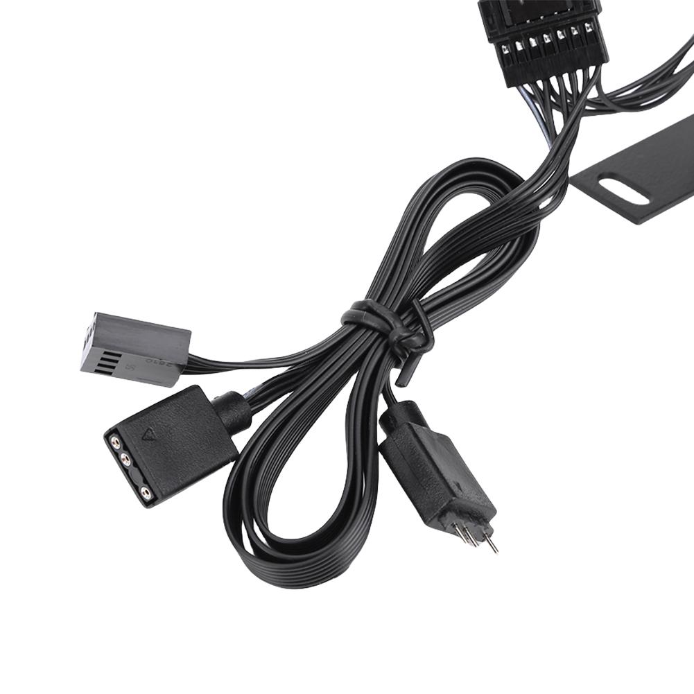 Охладитель оперативной памяти ARGB Syn Низкошумный вентилятор охлаждения с двумя 60-мм вентиляторами PWM 1000-3000 об/мин для DDR/DDR2/DDR3/DDR4/DDR5