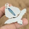 Натуральный Овайхи Голубой Опал Камень Подвеска Сова 925 Стерлинговое Серебро Индийские Украшения