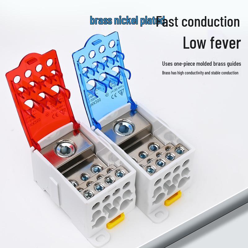 UKK High Current Unipolar Rail-Mounted Distribution Terminal Block