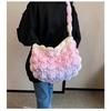 Радужная Плиссированная Облачная Сумка Новая Женская Корейский Стиль Универсальная Пузырь Модная Простая На Одно Плечо Объемная