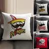 Классическая наволочка P-Pringles Летняя дышащая льняная органическая ткань Двусторонняя печать Наволочка для диванной подушки Домашний декор