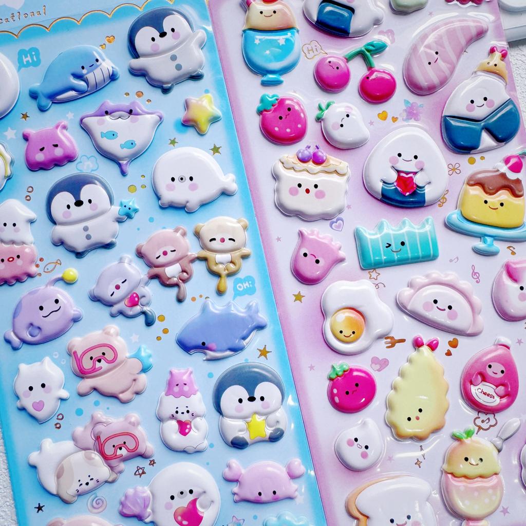 4 шт. Новые мультяшные 3D наклейки из пеноматериала с пингвином-привидением для скрапбукинга, DIY, дневника, канцелярские наклейки, милый декор, школьные принадлежности