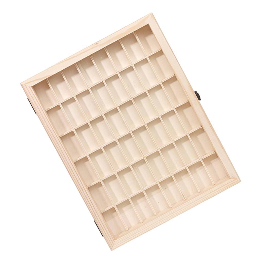 Film Roll Display Case for Safe Storage and Viewing Dustproof Wooden Storage Box with Lid Film Canister Collector
