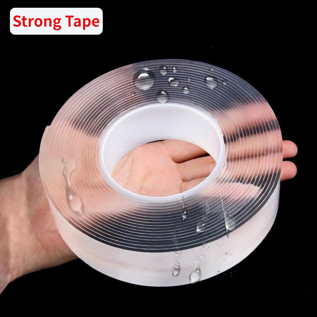 Силовая лента, сверхпрочная двусторонняя лента, сверхпрочная клейкая нескользящая лента, водонепроницаемая прозрачная лента для кухни, ванной комнаты