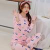 Женский изысканный пижамный комплект с длинным рукавом - Повседневный комфорт для осени и весны