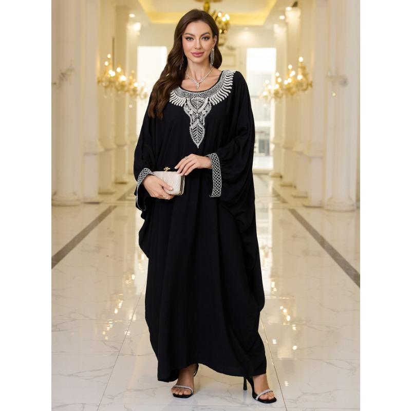 Женская мода весна осень с длинным рукавом и круглым вырезом свободная талия повседневные платья