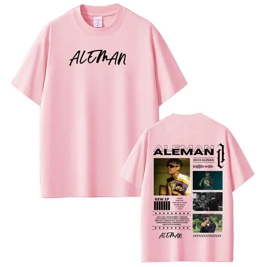 Rapper Aleman New Album Tour Printed TShirt Unisex HipHop Style Loose Fashion Short Sleeve TShirt Casual TShirts