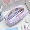 Large Capacity Pen Bag Zipper Design Stationery Bag High Quality Pencil Case  School Office