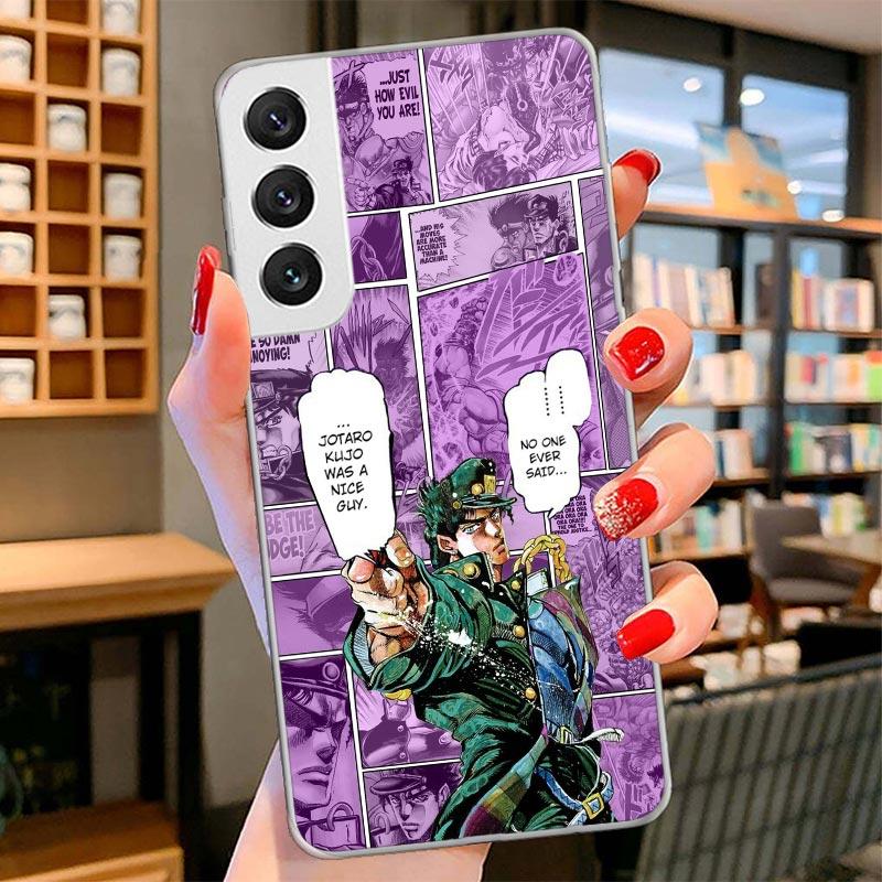 JoJo Bizarre Adventure Anime Cover Phone Case For Samsung Galaxy S26 S25 Edge S24 Ultra S23 S22 Plus S21 S20 FE Soft Fundas Shel