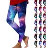 Женские модные облегающие эластичные повседневные брюки для йоги с принтом и эластичной талией