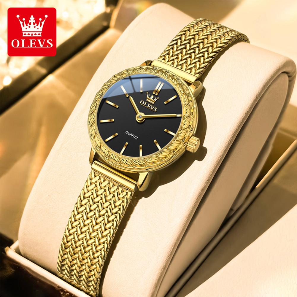 OLEVS 5643 Original Brand Women's Watch 30M Waterproof Stainless steel Strap Elegant Ladies' Watch Set